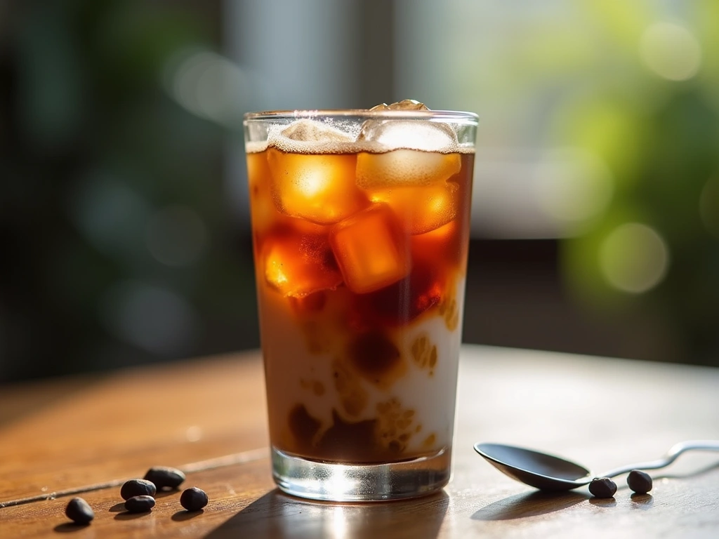 Vietnamese iced coffee with condensed milk